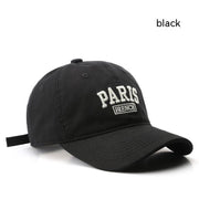 Cool Vintage Retro Paris Cup Hat, France Embroidered Duckbill Dad Hat Gift loveyourmom Love Your Mom Black  