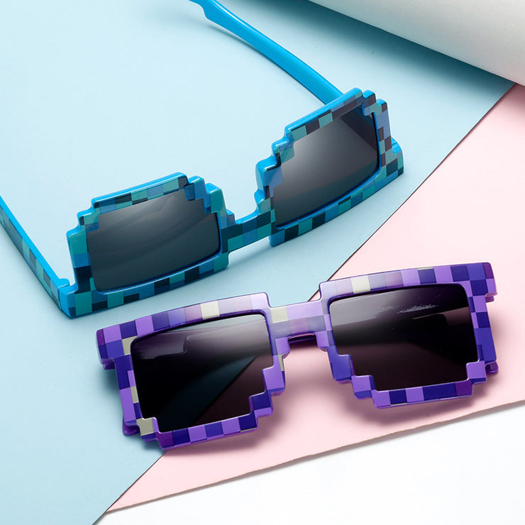 Retro Pixel Sunglasses Classic 8-Bit Computer  | Gamer Nerd Chic Sunglasses | Pixel Art Sunglasses | Geek Eyewear loveyourmom Love Your Mom   