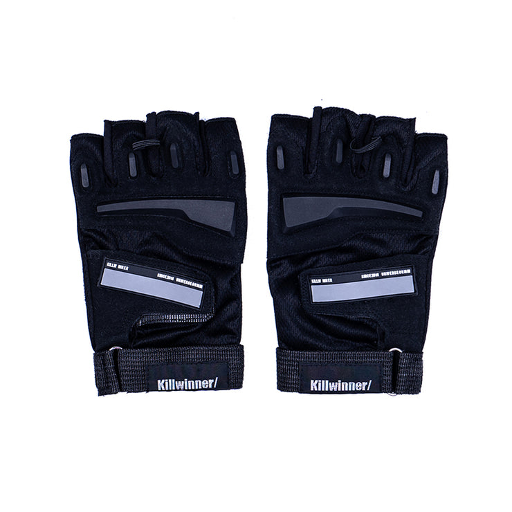 Tactical Outdoor Gloves - Reflective Elements Techwear AccessoriesCycling Gloves 1 1 Half finger One Size 