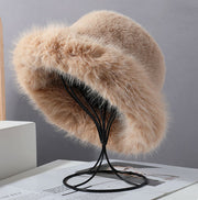 Women's Furry Imitation Fur Bucket Thickened Warm Hat loveyourmom Love Your Mom   