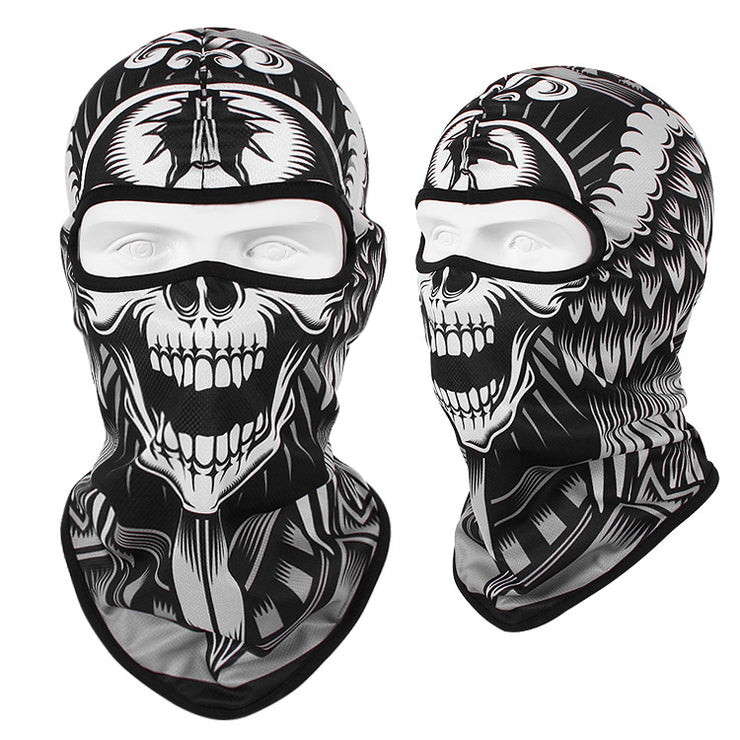 Cool Skii Mask, Balaclava Breathable Skull Print Bandana for Dust Protection & UV Protection 1 1 Smiley skull  