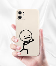 Stickman Matchman iPhone 14 Case, Cute Funny Cartoon Phone Case for iPhone 14 Pro Max, Soft Silicone Cover Shell Phone Case 1   