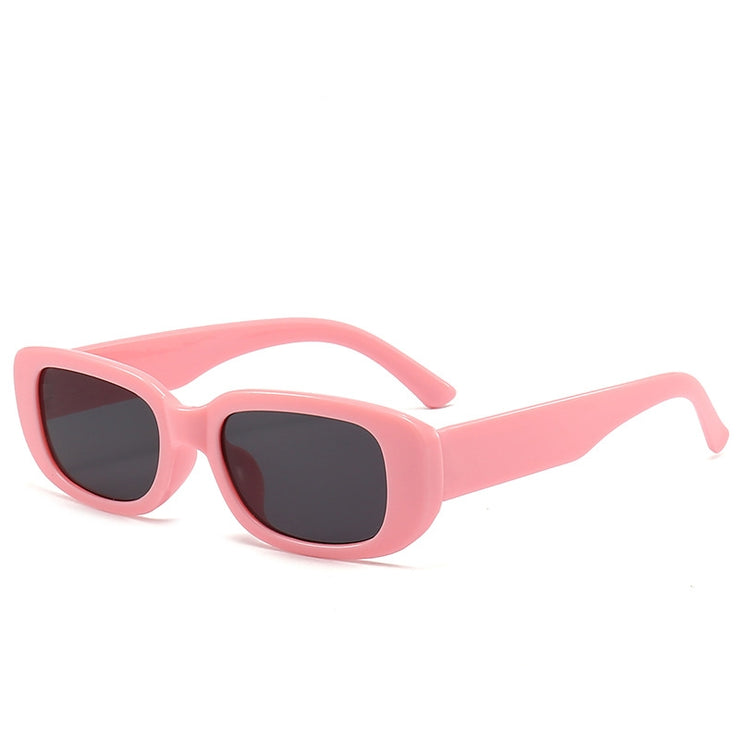 Box Small Fashionable Sunglasses 1 1 Pink black  