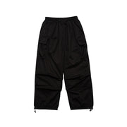 Berlin Opiumcore Raver Cargo Pants , Adjustable Drawcord Casual Loose Festival Pants loveyourmom Love Your Mom Black L 