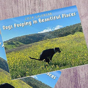 2024 Funny Dogs Calendar, Dog Pooping Wall Calendar, Christmas Funny Gift For Dogs Lovers, Dog Pooping In Beautiful Places Calendar, housewarming gift for dog owners. 1 1 Rape Dog  