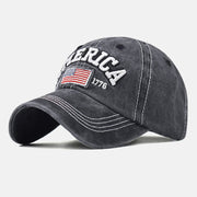 Retro America Embroidered Hat. USA Basketball Baseball Unisex Cotton Cup Hat loveyourmom Love Your Mom Dark Gray Free Size 