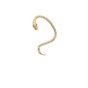 Silver Snake Earring, Aesthetic Jewelry Earrings For Women, Snake Front Back Stud Earrings, serpent ear jacket, unique earrings ,snake jewelry 1 Love Your Mom Gold Left ear 