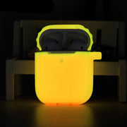 Glow Neon AirPods Pro Silicone Case, Luminous Glow In The Dark Rave reflective cool AirPods Pro Cover 1 1 Orange AirPods1 2 