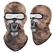 Cool Skii Mask, Balaclava Breathable Skull Print Bandana for Dust Protection & UV Protection 1 1 Roaring lion  