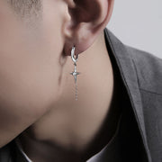 Berlin Man Rave Festival S925 Silver Earrings, Ruffian Star Sense Earrings loveyourmom Love Your Mom   