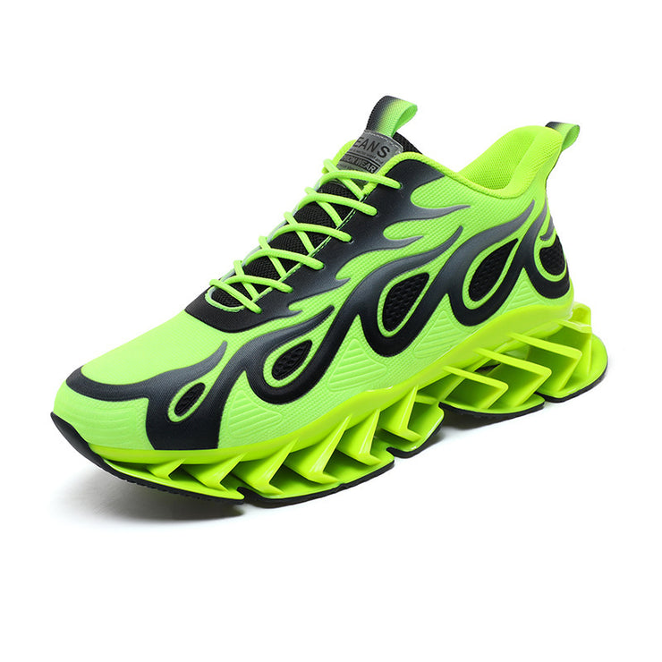 Neon Blade Green Rave Techno 90's Sneakers Shoes. Flying Woven Breathable Clunky 1 1 Green 39 