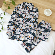 Viscose Pajama Shirt Set, Printed Lounge Resort Set, Palm Leaves Floral Matching Pajama Set, Nightwear Sleepwear, Cool Summer Outfit 1 1 Rayon Set Leopard M 