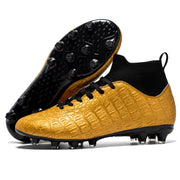 Football Men's High-top Foot Sock Training Shoes loveyourmom Love Your Mom Gold 33 