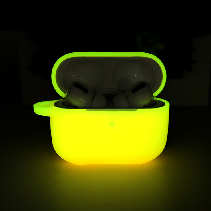 Glow Neon AirPods Pro Silicone Case, Luminous Glow In The Dark Rave reflective cool AirPods Pro Cover 1 1 Yellow AirPods Pro 