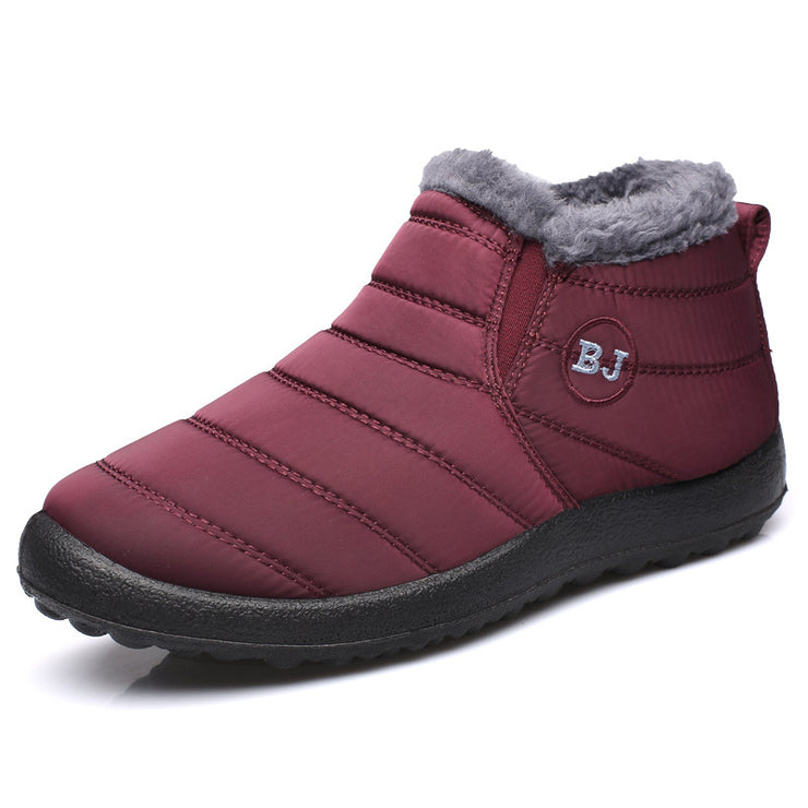 Colorado Thick Fleece Boots Women, Winter Cozy Boots Shoes, Soft Warm Streetwear Boots, Casual Comfy Indoor Outdoor Boots, Comfortable Snow Boots loveyourmom Love Your Mom Red female 36 