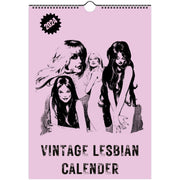 Vintage Lesbian Calendar, 2024 Pink Retro Magazine Lesbian Calendar, Cute Lesbian Gift,Housewarming Christmas Lesbian Gift Print Material Love Your Mom  A4 (21 x 29.7 cm)  