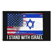 I Stand With Israel Flag, Israel USA Mix Flag 1 1 B Style  