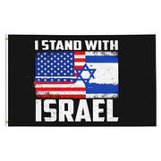 I Stand With Israel Flag, Israel USA Mix Flag 1 1 A Style  