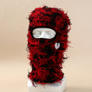 London Cool Cute Heart Balaclava, Warm Windproof Rave Festival Street Balaclava Head cover loveyourmom Love Your Mom Red  