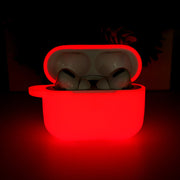 Glow Neon AirPods Pro Silicone Case, Luminous Glow In The Dark Rave reflective cool AirPods Pro Cover 1 1 Red AirPods Pro 