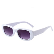 Box Small Fashionable Sunglasses - Black, Blue Neon Green, Pink  rave festival Sunglasses 1 1 White  