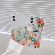 Cute Flower iPhone 14 Case, Transparent Botanical Phone Case Phone Case 1   