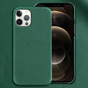 Genuine Leather Protective iPhone13 Case,  Shatterproof iPhone13 Case - brown, beige ,pink, orange , black , blue ,red , gray , green 1 1 Green IPhone XR 