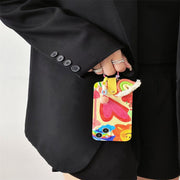 Graffiti Love Heart Rainbow iPhone 14,15 Case Cover. Cute For her Crossbody phone case Soft Shell 1 1   