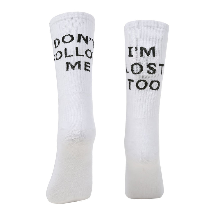 Funny Text Socks Unsex Gift, Don't Follow me Im lost socks loveyourmom Love Your Mom   