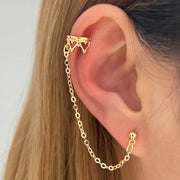 Gold Hollow Out Ear Cuff, 5 Pcs Set Silver or Gold, Leaf Ear Bone Clip Earring, No Piercing Earring, Fake Piercing Cuff, Earring Without Ear Hole 1 1 HZS23811  