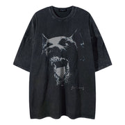 Doberman Retro Round T-shirt , Rave Techno Berghain Opiumcore Shirt 1 1 Black L 
