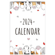 Cute Cat Motivation Calendar 2024, Monthly Calendar + Motivation Quotes, Illustrated 12 Month Calendar - Cat Lovers Owners Gift Print Material Love Your Mom  Ledger (11″x16.5″)  