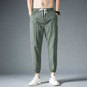 Harajuku Men gray, green, black Sweatpants Solid Color Loose Drawstring Jogger Sporty Trouser Autumn Casual Plus Size Pants 5XL 1 1 Green 3XL 