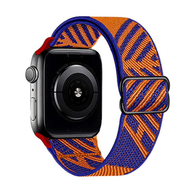 Hipster Cute Retro Apple Watch Band Gift 1 1 Sapphire Blue with Orange 38or40or41mm 