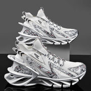 Techwear Sneaker Cyberpunk Shoes Futuristic - Neon Rave Sneakers. Luxury Designer Street Wear Trap Teachwear 1 1 Wind white 38 