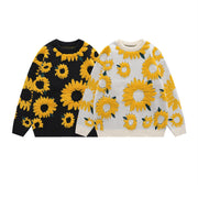 Knitted Sunflower Harajuku Y2K Sweater Winter Sweater Streetwear Sweatshirt 1 1   
