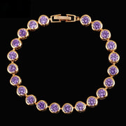 Zircons New Wedding Bracelet, Cubic Zirconia Tennis Charm 1 1 Purple  