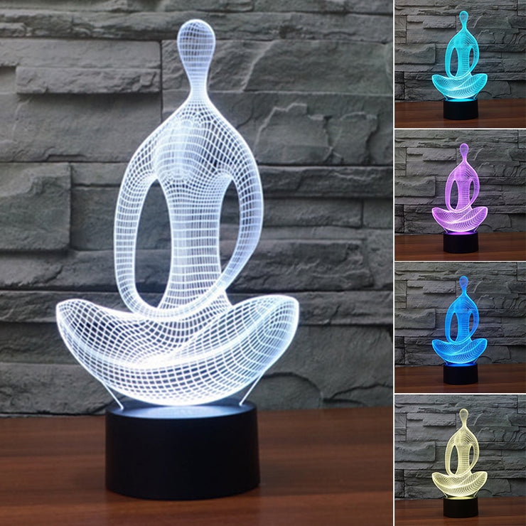 Meditation Light Decor as a Meditation Gift. 7 Color Changing Buddha Lamp as Yoga Gifts. Buddha Light as Meditation Decor. Yoga Gifts for Her loveyourmom Love Your Mom   