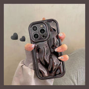 Metallic gothic rave iPhone Case ,Advanced Sense Electric Ferry Corrugated Phone Case iphone case 1 Black IPhone11 