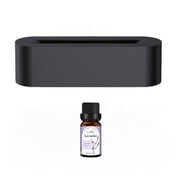 Ultrasonic Flame Aroma Diffuser & Humidifier: Cool Mist LED Fogger with 5-7 Color Atmosphere Lights, USB Powered, Quiet,Home Aromatherapy 1 1 Black With Lavender 10ml USB 