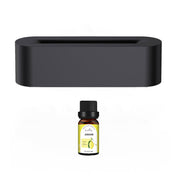 Ultrasonic Flame Aroma Diffuser & Humidifier: Cool Mist LED Fogger with 5-7 Color Atmosphere Lights, USB Powered, Quiet,Home Aromatherapy 1 1 Black With Lemon 10ml USB 