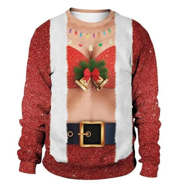 Funny ugly Christmas Sweater gift, Plus size Meme Christmas Crewneck Pullover Holiday Party Sweatshirt, M - 6XL 1 1 4 Style 5XL 
