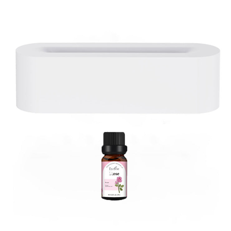 Ultrasonic Flame Aroma Diffuser & Humidifier: Cool Mist LED Fogger with 5-7 Color Atmosphere Lights, USB Powered, Quiet,Home Aromatherapy 1 1 White Rose 10ml USB 