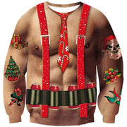 Funny ugly Christmas Sweater gift, Plus size Meme Christmas Crewneck Pullover Holiday Party Sweatshirt, M - 6XL 1 1 6 Style 5XL 