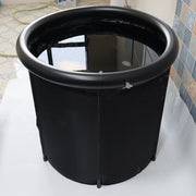 Portable Ice Bath, Inflatable Air Ring PVC Bath Bath Household Bath Tub Holder Foldable Bath Tub For loveyourmom Love Your Mom All black 75X75cm 