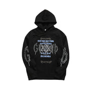Gothic Rave EDM Hoodie, Aesthetic Graphic Black Hoodie, Y2K Holiday Hangover Cool Hoodie loveyourmom Love Your Mom Black L 