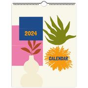 2024 Wall Calendar Illustrated Art Print, Botanical Matisse Nature Flowers Fauvism Retro Style Art Calendar Gift Art lover Print Material Love Your Mom  LT (8.5″x11″)  