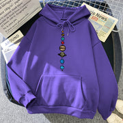 Nine Planets Hoodie, Cool Solar System Planet Oversized Hoodie Gift 1 1 Purple 2XL 