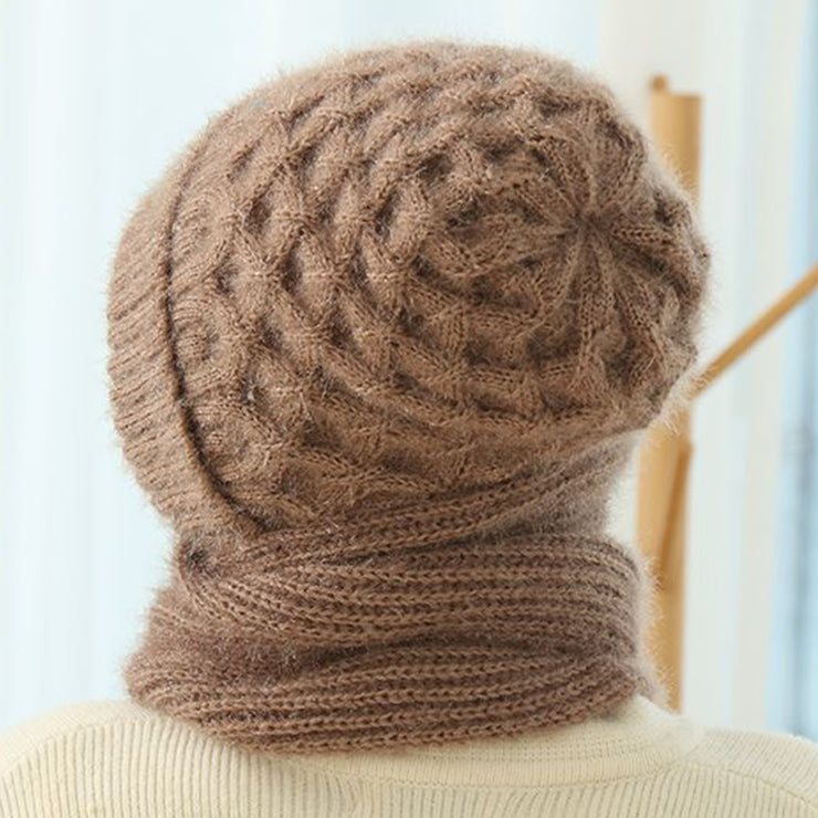 Women's Scarf Hat, Copenhagen Balaclava Fleece-lined Wool Winter Warm Knitted Hat. 1 Love Your Mom   