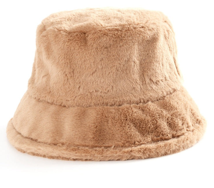 Cool Raver Festival Fur Plush Bucket Hat - Leopard. loveyourmom Love Your Mom Khaki  